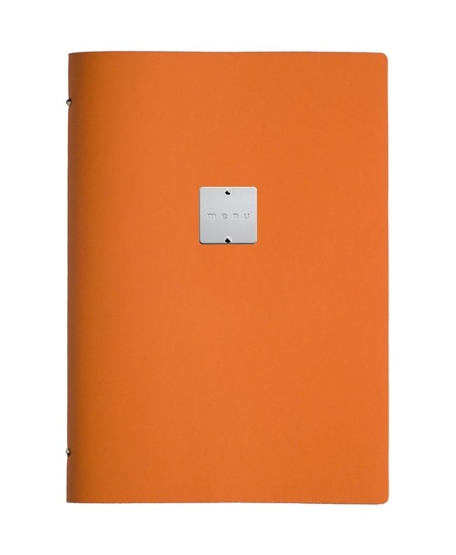 Menu Fashion coloré orange - Menu Boutique