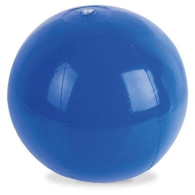 Ballon de plage bleu - Menu Boutique