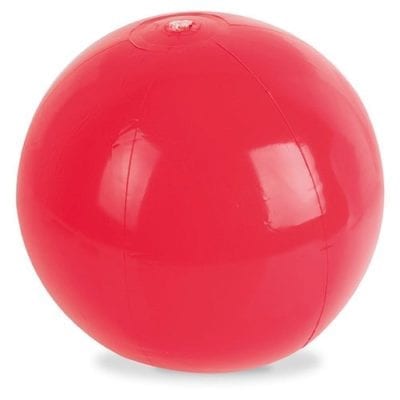 Ballon de plage rouge - Menu Boutique