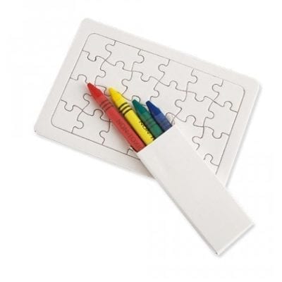 Puzzle avec crayon cire - Menu Boutique