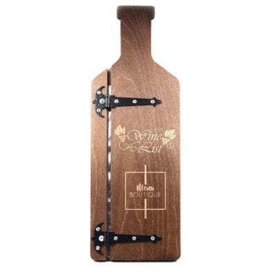 Menu Vignoble - Menu boutique