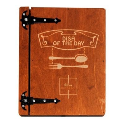 Menu ardoise 2 pages - Menu Boutique